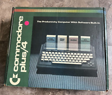 Vintage 1984 Commodore Plus/4 Computer ~ Complete w/ Wires & Manuals ~ Mint Cond picture