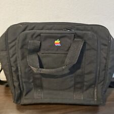 Vintage Apple Rainbow Logo Black Messenger Bag Laptop Bag picture