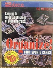 Abacus Organize Your Sports Cards PC Software - 3.5” Diskette - VINTAGE SEALED picture