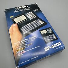 Vintage 80’s CASIO SF-4000 Digital Diary Organizer Calendar w/ Box & Manual picture