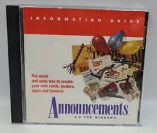 Announcements 3.0 For Windows (Vintage PC CD-ROM) picture