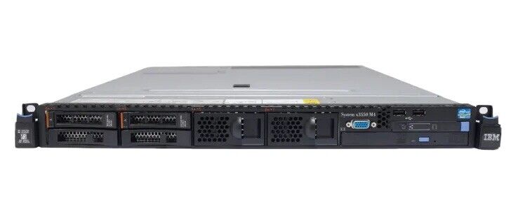 IBM X3550 M4 SERVER Dual E5-2680 2.7GHZ 32GB 2x 300GB