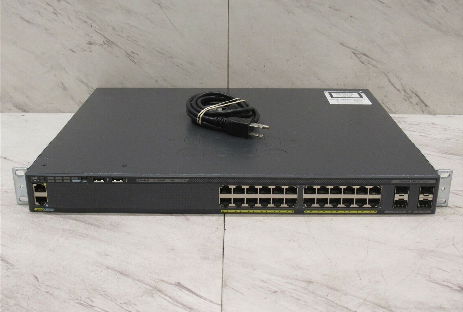 Cisco Catalyst WS-C2960X-24PS-L 24-Port Gigabit PoE Ethernet Switch #7