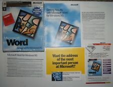 Microsoft Word Upgrade for Windows 95 VTG Big Box PC Software Applicaton picture