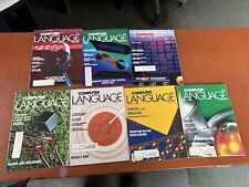Vintage COMPUTER LANGUAGE Magazine Lot 1984 Premier Issue CompuPro 7 Issues 1985 picture