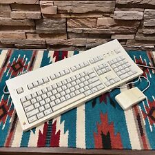 Vintage Apple Macintosh Extended Keyboard M0115 + ADB Mouse G5431 • ALPS Orange picture