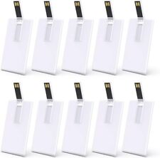 10x USB Flash Drive 8GB Business Card Wallet Credit Card Bank Card Memory White picture