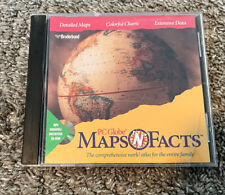 PC Globe Maps N Facts PC Software from Broderbund Vintage 1994   picture