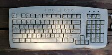Vintage Computer Keyboard Wired Clicky Keys White Tested & Working picture