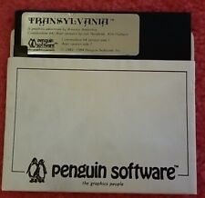 Rare Transylvania Commodore 64 Atari Penguin Software Game Floppy 5.25 Untested  picture