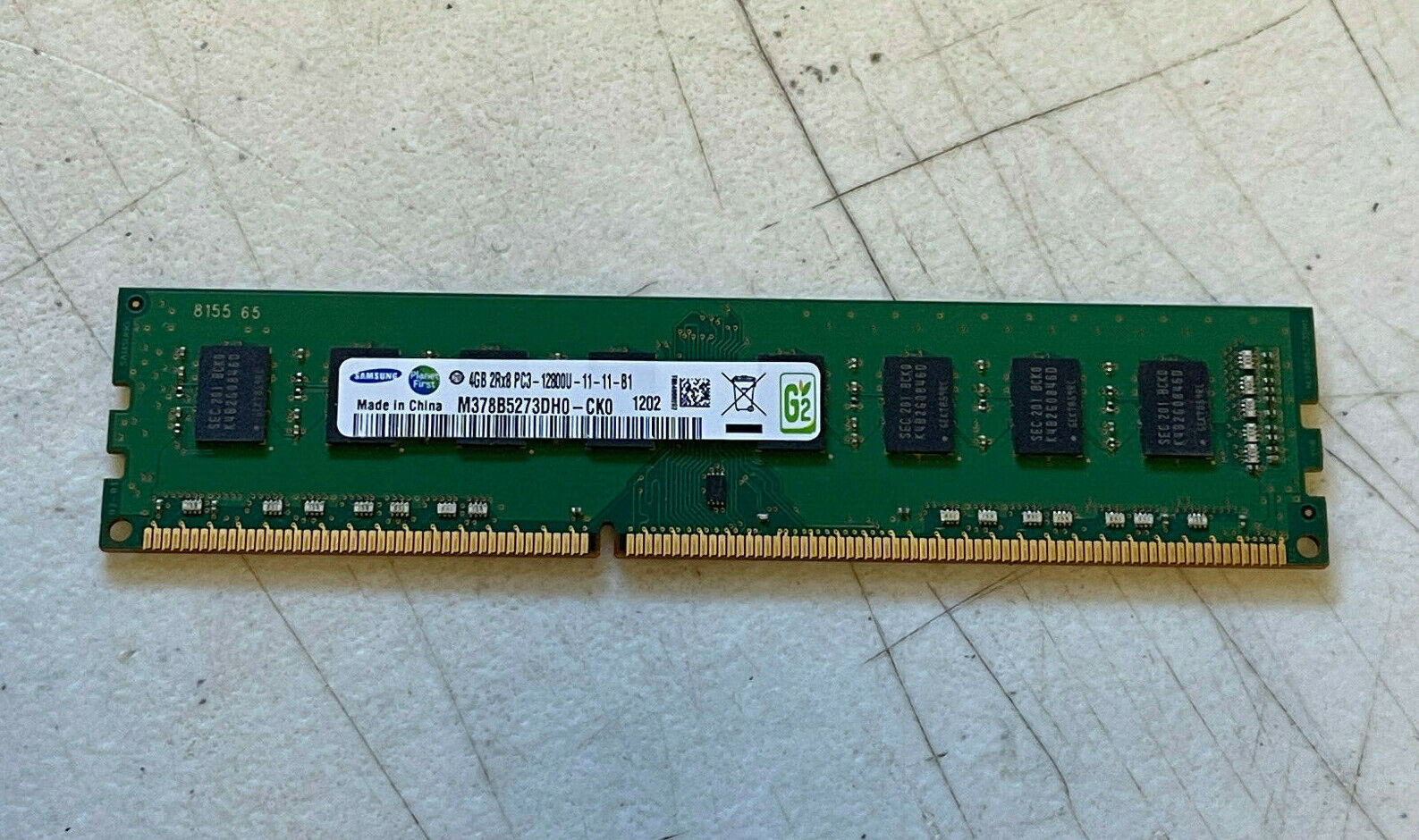 Samsung 4GB 2Rx8 PC3 - 12800U Desktop RAM 
