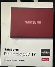 Samsung Portable SSD T7 - 500GB - External Storage - Red - MU-PC500R picture