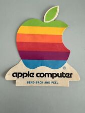 Vintage Apple Computer Macintosh Rainbow Logo Decal Sticker picture