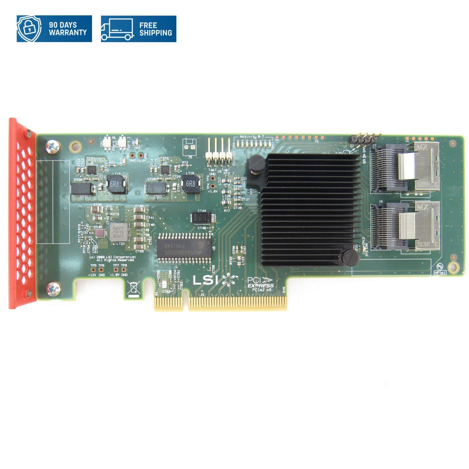 LSI 9211-8i 6gb/s SAS RAID Controller Card PCIe X8 H3-25250-02K SAS9211-8i