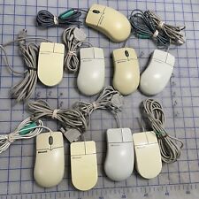 Vintage Microsoft Mouse Lot PS/2 Serial Two Button Track Ball picture