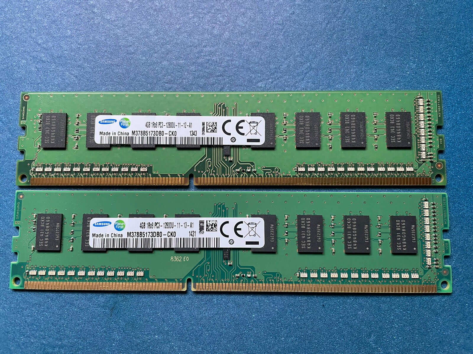 8GB 2X4GB DDR3 PC3-12800U Desktop Memory RAM