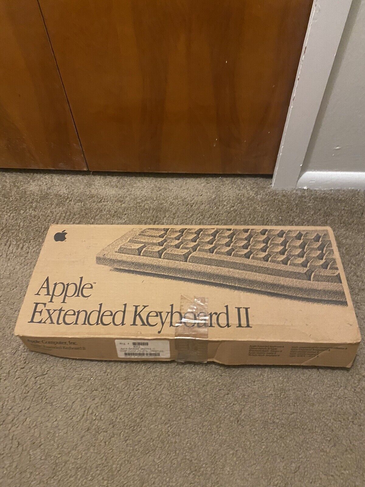 Vintage Apple Extended Keyboard II With Box Cable Clean 1990's EUC Untested 😁😁