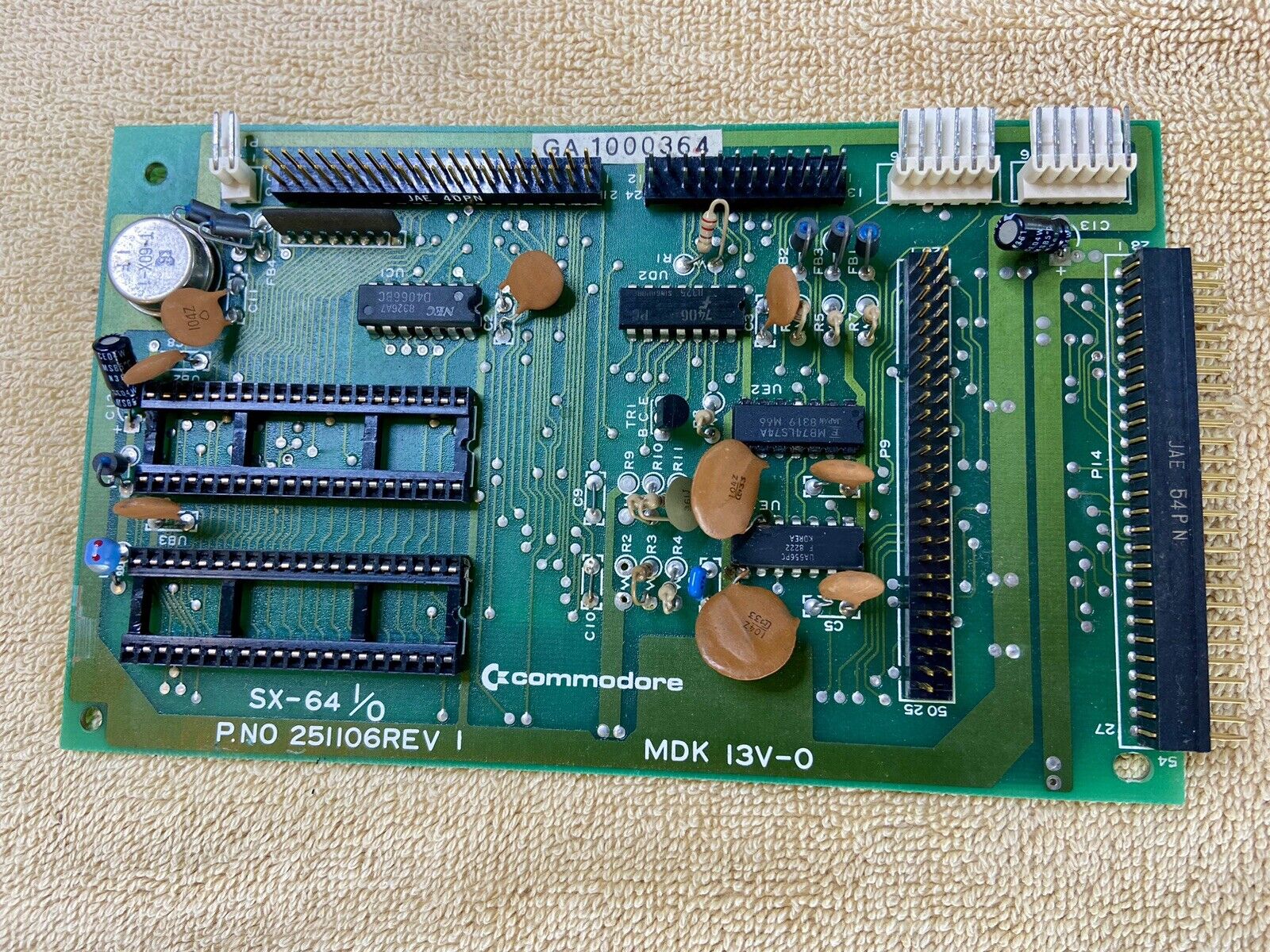 Commodore SX64 SX-64 I/O Board - Works - 251106 - NO CIA'S.