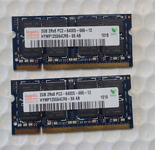 4GB Kit (2x 2GB) For Notebook DDR2 PC2-6400S 800MHz Laptop RAM Memory picture