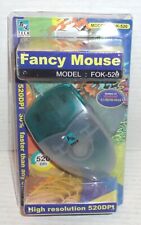 Vintage A4Tech Fancy Mouse PS/2 Version Model: FOK-520 520DPI Green/Translucent picture