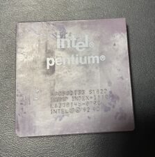 Intel Pentium 133MHz Vintage Ceramic/Gold CPU Processor SY022 A80502-133 picture