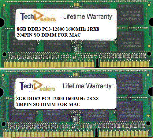 16GB (2X8GB) DDR3 PC3-12800 SO DIMM  MEMORY  FOR 2012 MACBOOK PRO, MAC MINI IMAC