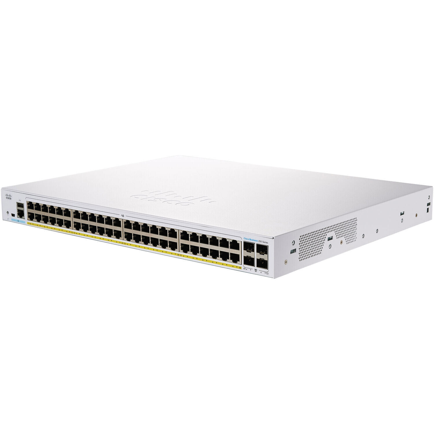 NEW Cisco CBS250-48P-4X-NA 48-Port Gigabit PoE, 4x 10G SFP+ Managed Switch