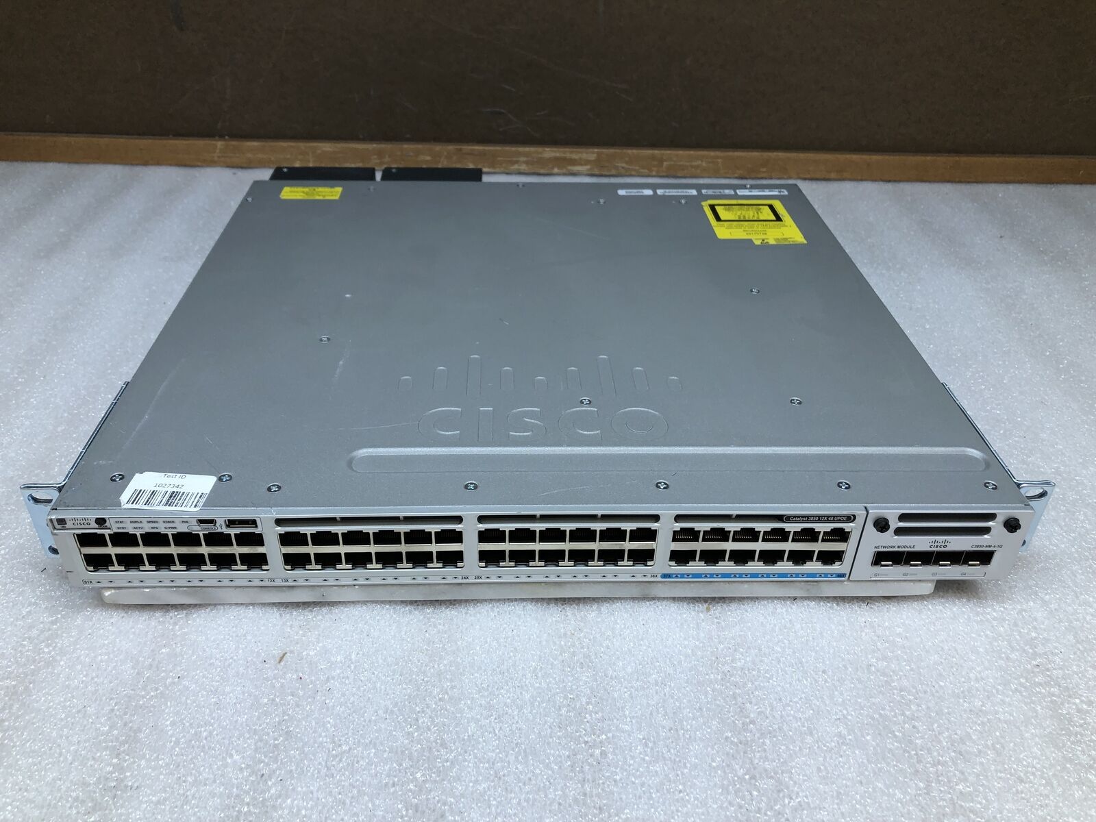 Cisco Catalyst 3850 12X48 UPOE+ Gigabyte 2x PSU Network Switch W/C3850-NM-4-1G