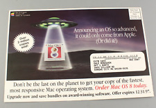 Vintage Apple Mac OS 8 Alien Spaceship UFO Flying Saucer Advertising Mailer 1997 picture