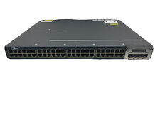 Cisco Catalyst WS-C3560X-48PF-S V07 48 Port PoE Switch +2x1100W+C3KX-NM-1G GB512 picture
