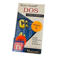 Vintage Teach Yourself DOS Version 6 VHS Tape New Sealed With 3.5