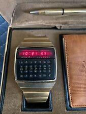Hewlett-Packard HP-01 Calculator Watch, Gold - Complete w/ original receipt picture