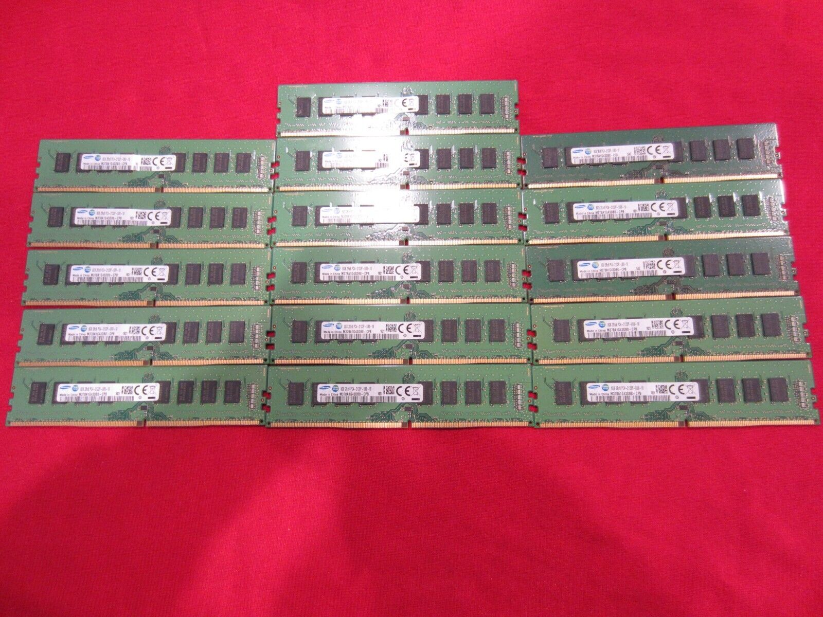 Lot of 31pcs Samsung,SKhynix,Micron 8GB 2Rx8 PC4-2133P Non-Ecc Desktop Memory