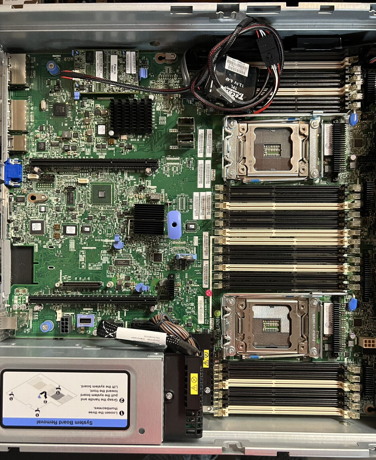IBM Lenovo x3650 M4 Server Motherboard 00W2671 + Raid card