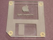 Vintage Apple Computer Inc Floppy Disk Glass Coaster Rare VTG Christmas picture
