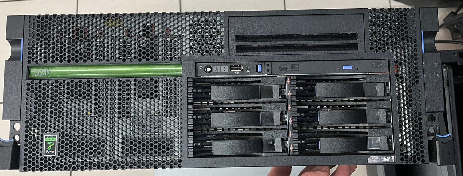 IBM 8203 E4A p520 Server 8203-E4A 4.2GHz 2-Core POWER6 32GB RAM / NO HDD USED