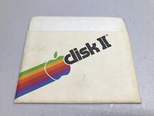 Apple Disk II Original Sleeve Colorful Logo 5.25 Paper 4 Floppy Rainbow Vintage picture
