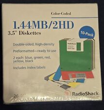 NEW Vintage Radio Shack Floppy Diskettes 1.44 MB/2HD 3.5