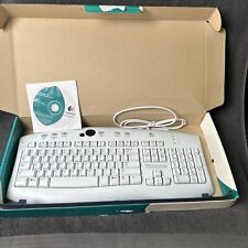 VINTAGE Logitech Access Keyboard Y-SR34 White PS/2 picture