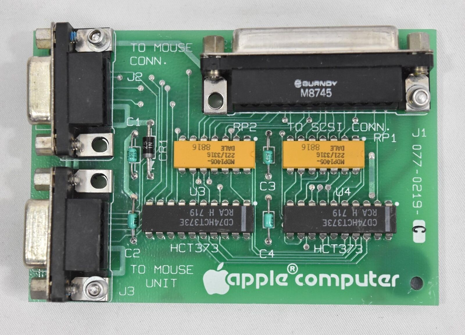 Vintage Apple SCSI Loopback Test Card 077-0219