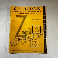 Vintage ZIERICK Lugs Clips Terminals Hardware Electronics Parts Catalog Computer picture