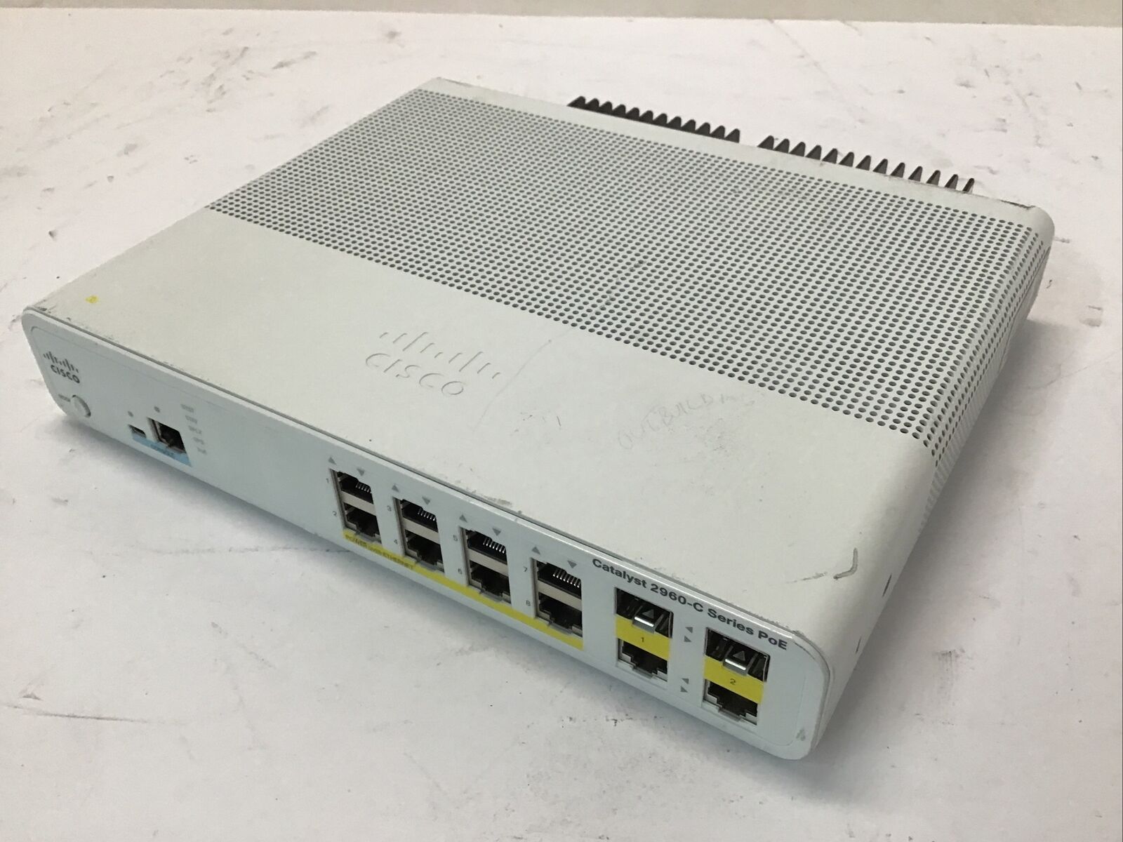 Cisco WS-C2960C-8PC-L 2960-C 8 Port PoE Gigabit Ethernet Switch with Power Cord