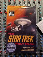 Vintage The Star Trek Font Pack MS-DOS Windows 3.1 Computer 1992 Opened picture