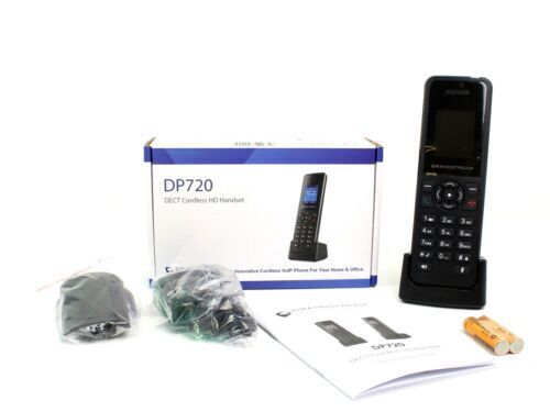 NEW Grandstream DP720 DECT Cordless VoIP HD Handset For Home + Office 