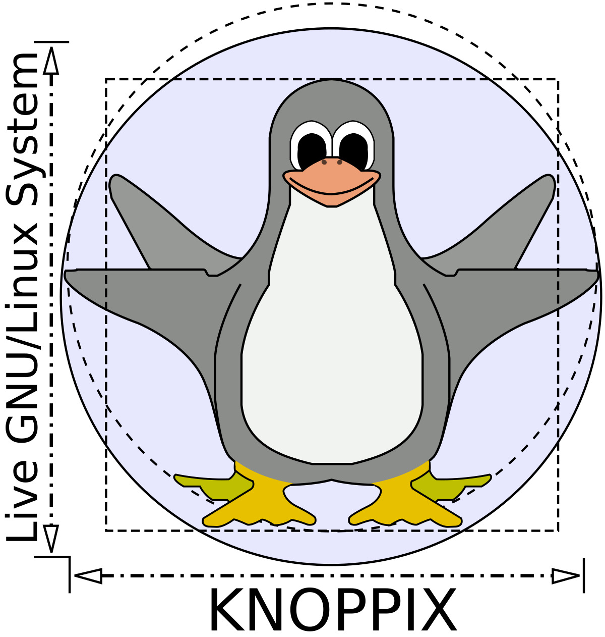 KNOPPIX 9.1 a two kernel Linux Operating System 64bit + 32bit CD DVD or USB