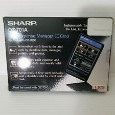 Vintage Sharp OZ-701A Time Expense Manager IC Card For Use With OZ-7000 1988 picture