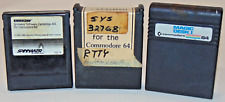 Vintage Commodore 64 cartridge lot of 3 (Kindercomp Hamtext Magic Desk 1) picture