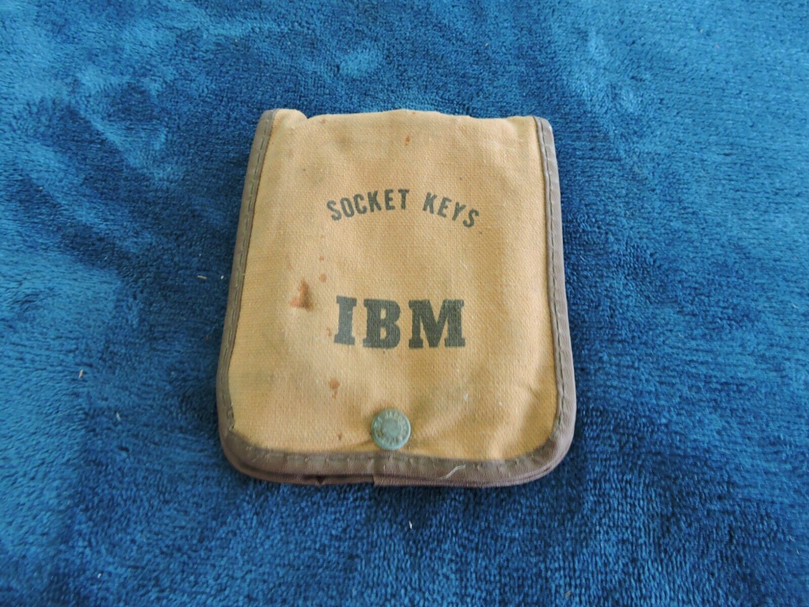 Vintage IBM Socket Keys Allen Wrench Hex Keys Tool Canvas Pouch Made in USA.