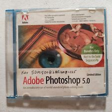 Vintage 1998 Adobe Photoshop 5.0 UPGRADE Apple Mac Macintosh CD-ROM Software picture