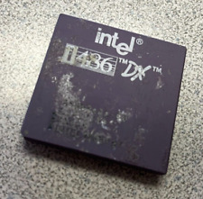 Vintage Intel 486DX-33 A80486DX-33 SX668  CPU gold 1989, ship today picture